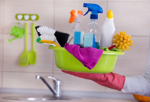 UK carpet cleaning team handling waste responsibly after a service